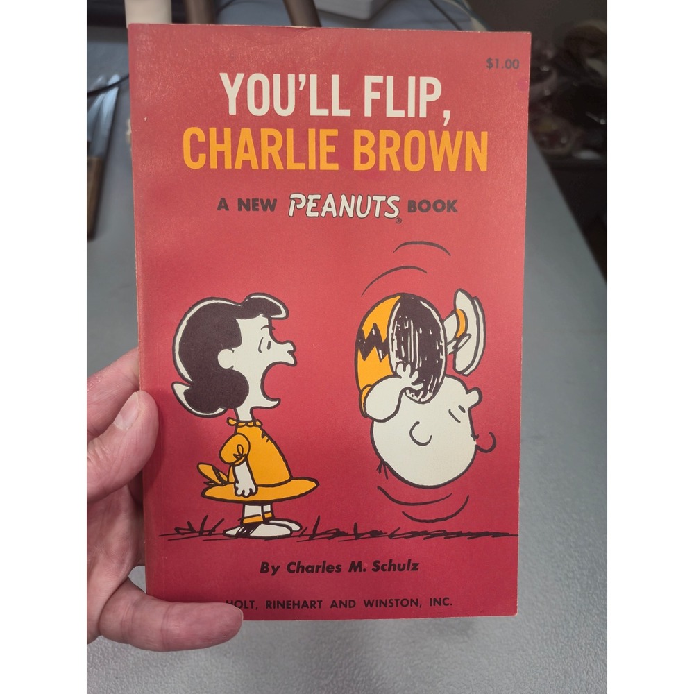 You'll Flip Charlie Brown 1967 First Edition Peanuts Book Charles Schulz Holt